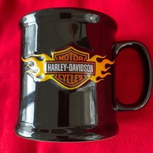 Large Harley-Davidson Motorcycles Flame Coffee Mug Vintage 2003